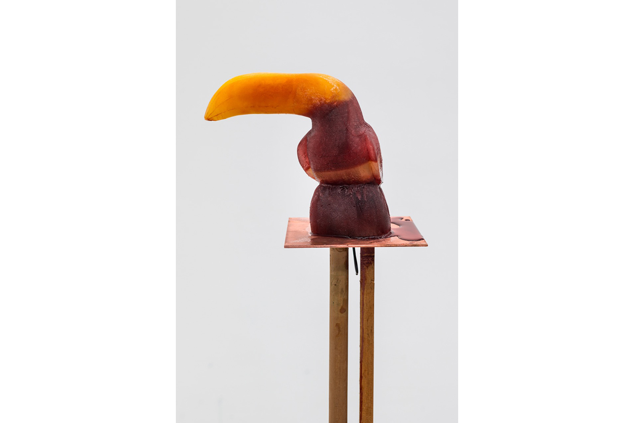 frozen juice sculpture 'tropical emotions' by simon speiser at Croy Nelsen Gallery